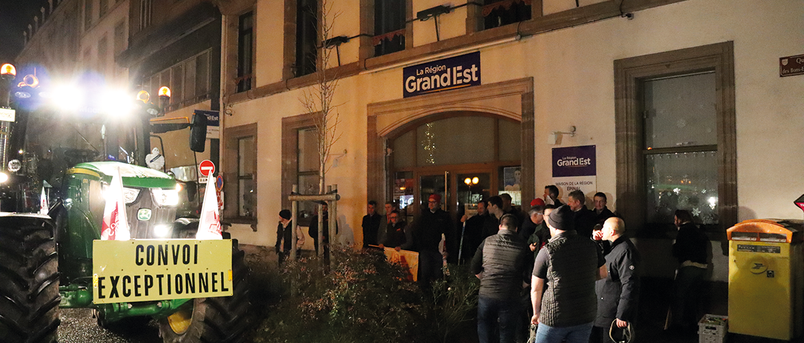 La FDSEA et JA Vosges alertent la Région Grand Est sur les risques que représentent l’Ecotaxe et la baisse des accompagnements des investissements prévus en 2026 pour l’agriculture du département. © Photo M. FALIBOIS