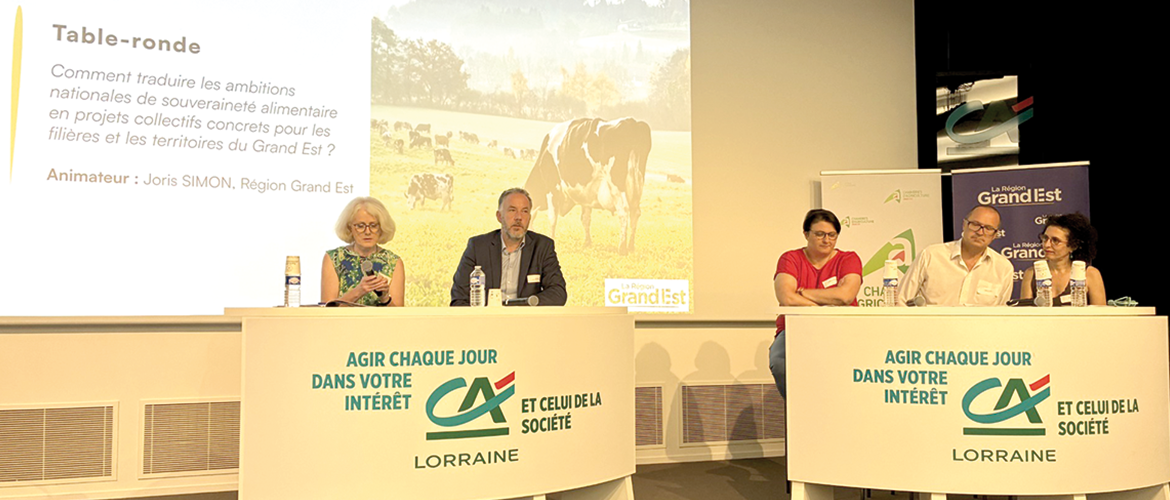 La deuxième édition du Comité Stratégique était l’occasion, pour la Région Grand Est, de mettre en avant plusieurs initiatives collectives soutenues dans le cadre du programme Ambition Éleveurs. © P. DIVOUX