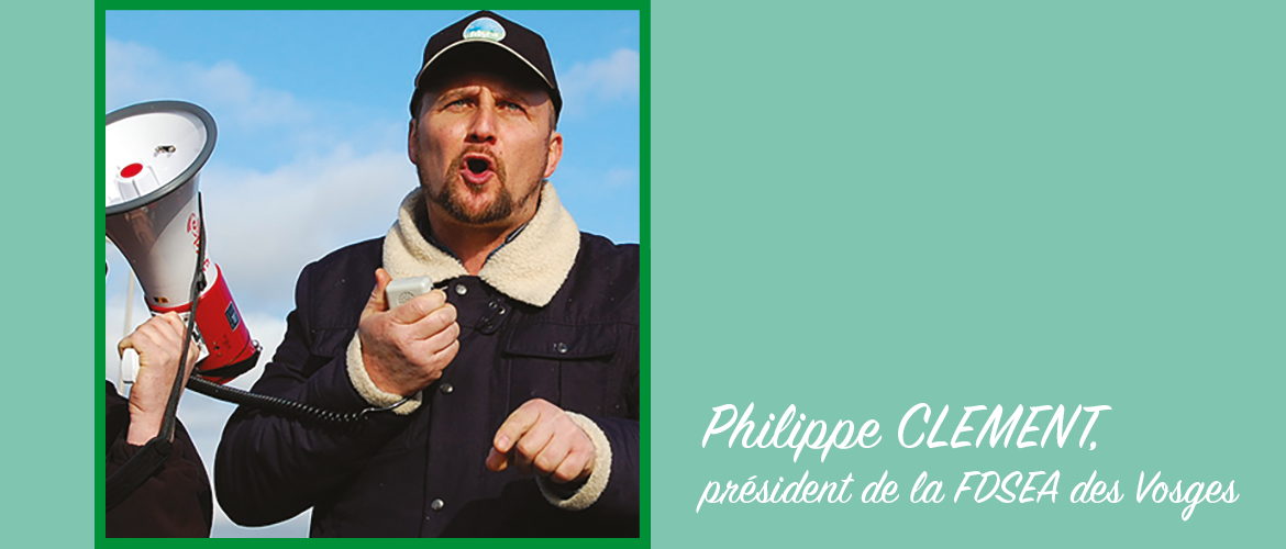 Philippe Clément, président de la FDSEA des Vosges. © Photo FDSEA 88