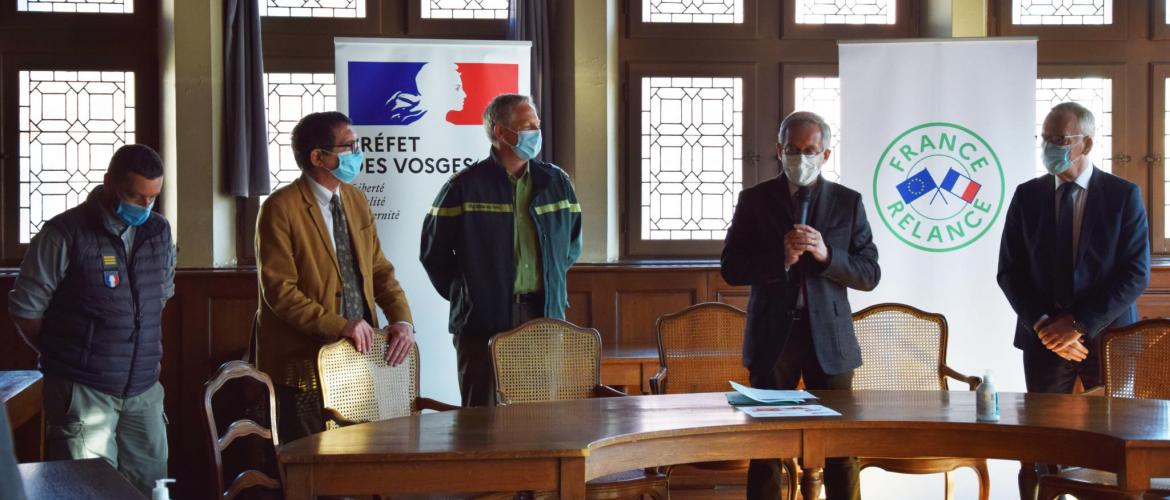 Le Préfet des Vosges a souhaité, au travers de cette action, faire passer un message fort auprès du monde de la chasse. Photo : DR