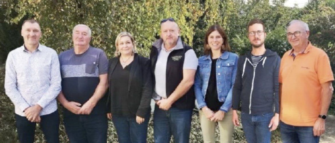 De g. à d. : Christophe Adnet, Robert Dieudonné, Hélène Messagé, Dominique Sautré, Amandine Tiha, François-Étienne Mercier, Antoine Lenelle.