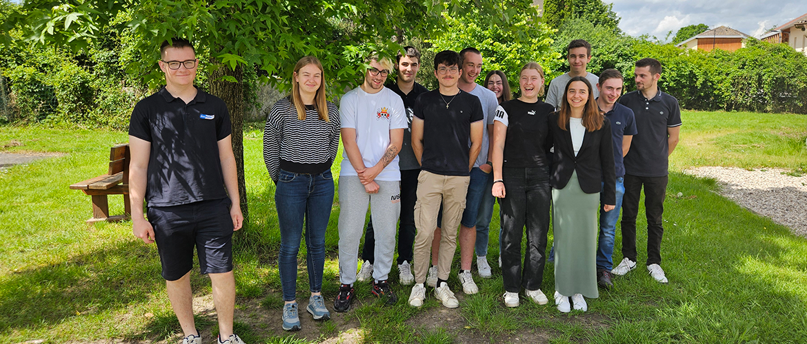 Les 12 élèves de BTS ACSE 1 ont présenté leur PIC à de nombreux représentants de la filière agricole. © Photo Marion Falibois