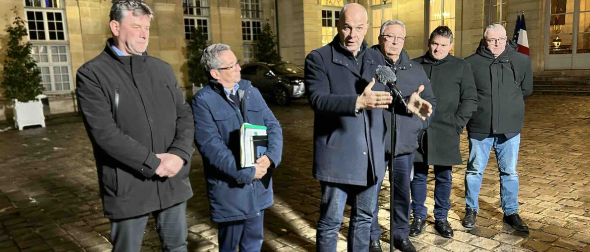 La FNSEA à Matignon le 6 janvier 2026. © Photo DR