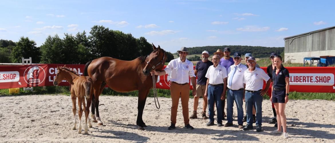 C’est dans une ambiance conviviale que des membres de l’association Cheval Grand Est se sont retrouvés à l’occasion du concours foals du 18 juillet Photo : Marion Falibois