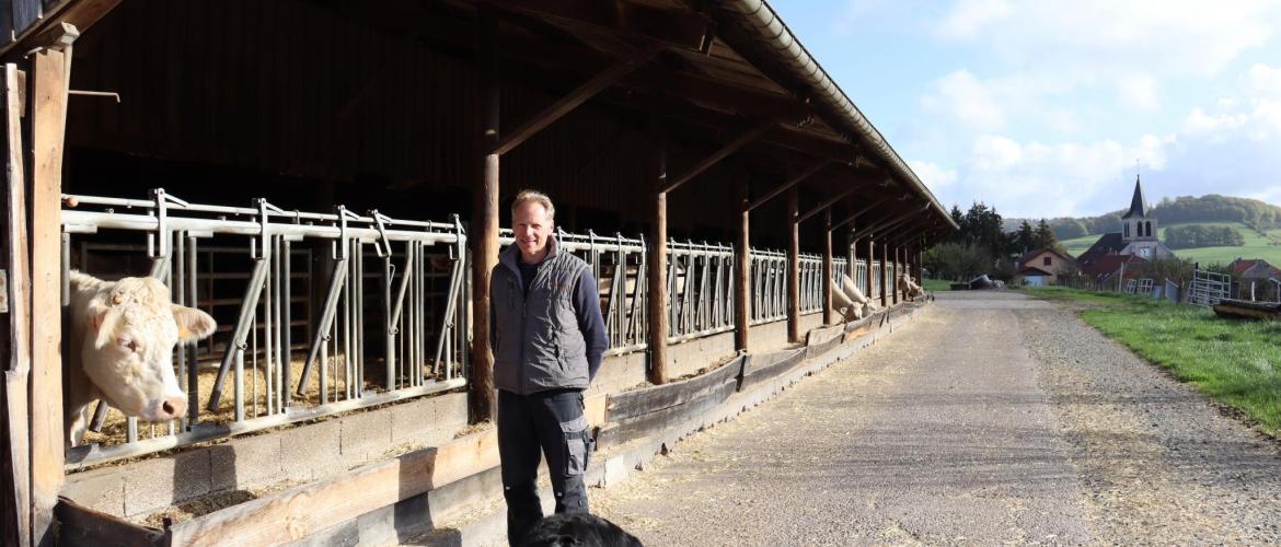 David Manneau est exploitant à l’EARL de Mirvalt installé à Pargny-sous-Mureau ©Marion Falibois