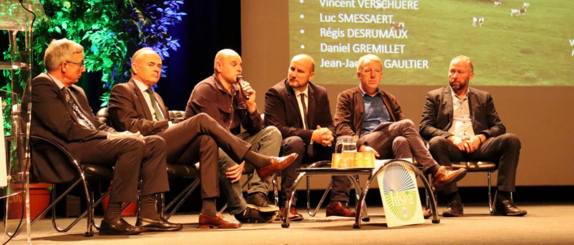 (De G. à D.) Daniel Gremillet, Jean-Jacques Gaultier, Vincent Verschuere, Philippe Clément, Luc Smessaert et Régis Desrumaux ©Marion Falibois.
