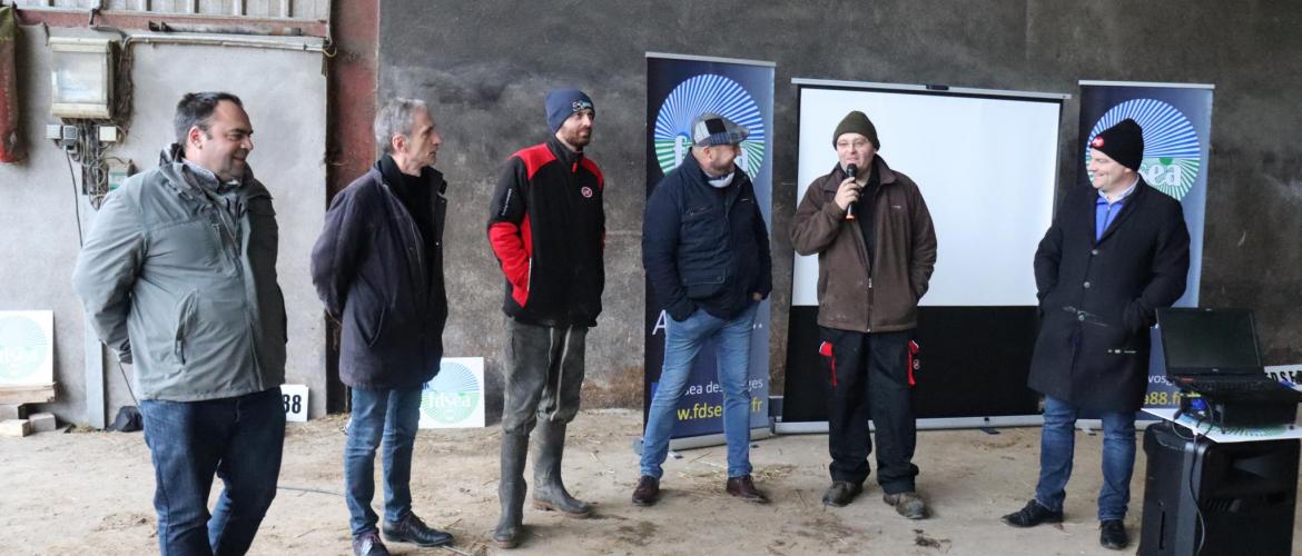 (De G. à D.) Yves Grandemange, Thierry Roquefeuil, Victor Cosserat, Philippe Clément, Pierre Cosserat, Yohann Barbe ©Marion Falibois.