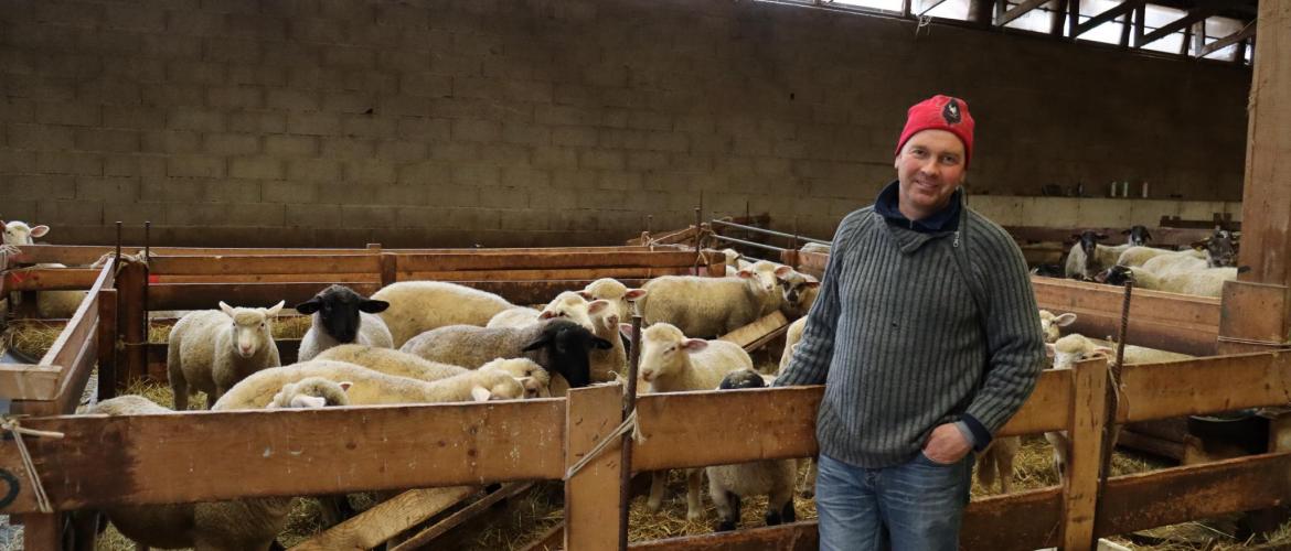 Jean-Yves Poirot est président des sections ovine et montagne à la FDSEA 88 et du syndicat ovin des Vosges ©Marion Falibois