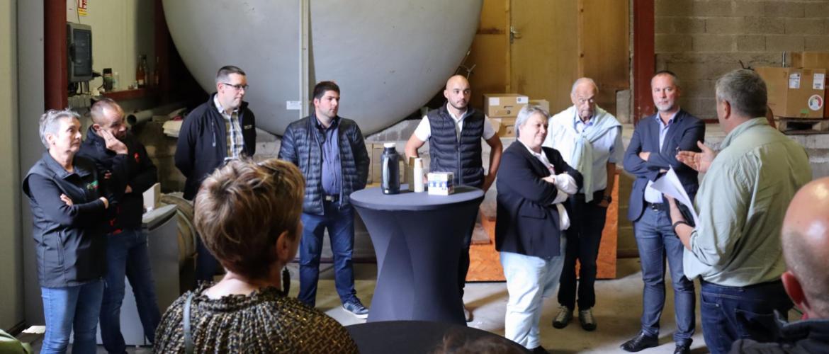 Cette visite organisée par la Chambre d’Agriculture des Vosges était l’occasion d’aborder le sujet du développement du photovoltaïque dans le département ©Marion Falibois