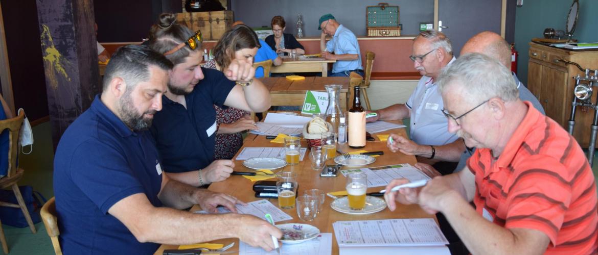 Lionel Caldefie a partagé son expérience avec ses compagnons de table. Photo : DR